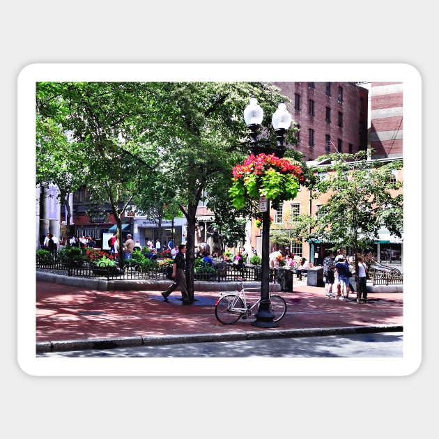 Boston MA - Irish Famine Memorial Park Sticker by SusanSavad